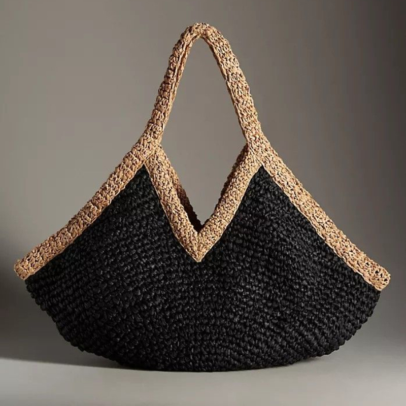 Tote Bag Beach - Bolso de Mano Tejido a Mano,