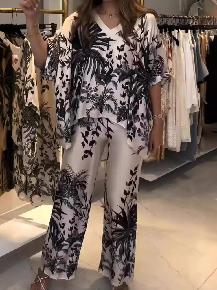 Traje de oficina de dos piezas - Romper Floral Print reseña y precio