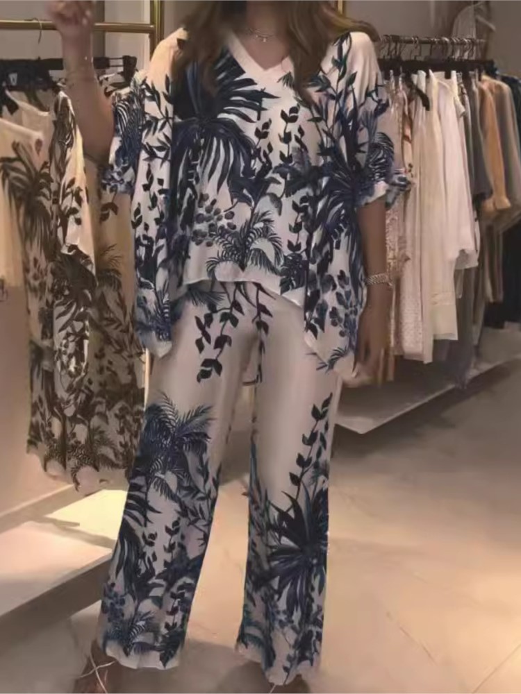 Traje de oficina de dos piezas - Romper Floral Print reseña y precio
