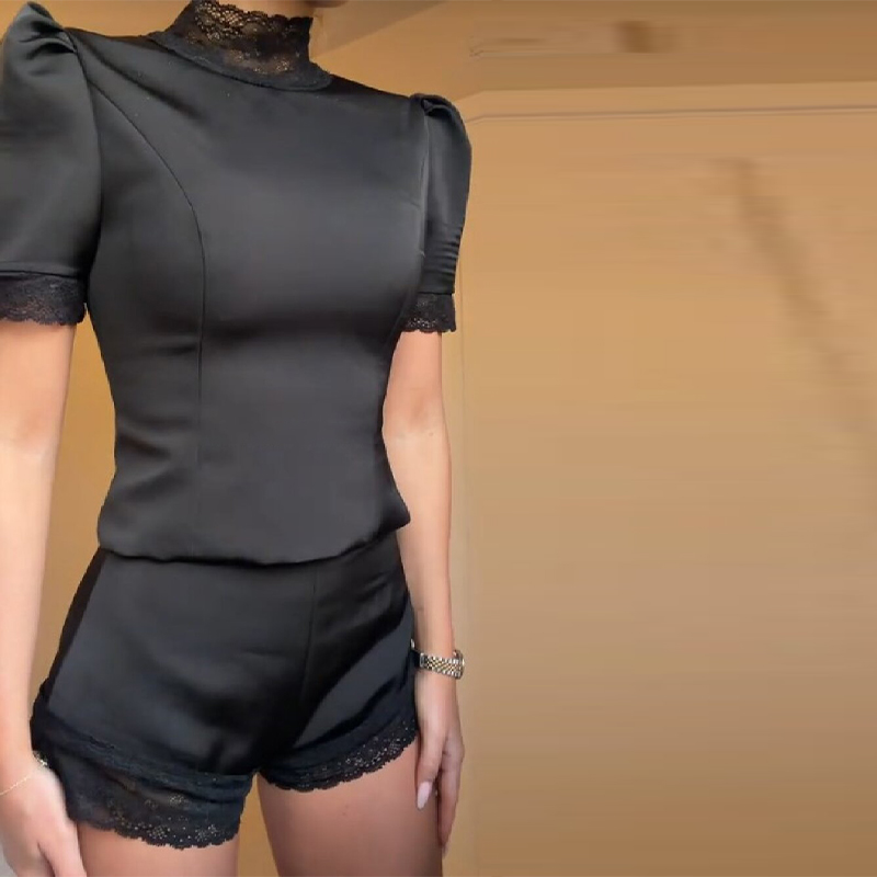 Conjuntos Cortos de Top con Bo - Blouse Off Shoulder reseña y precio